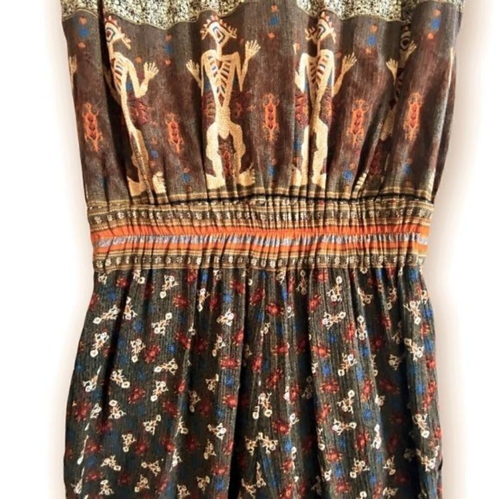 Vintage Platinum by Dorothy Schoelen Printed Jumpsuit, size 4 - Picture 7 of 14